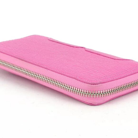 3.1 Phillip LIM Long Wallet Zip Pink Leather Authentic Used - Picture 10 of 16
